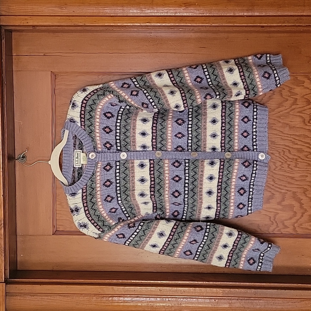 L.L.Bean Cardigan Multi color sweater
